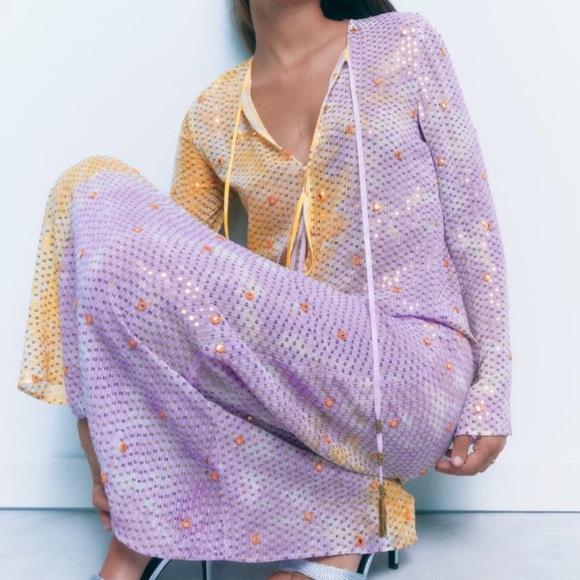 Sequin Midi Dress - Picture 3 of 8